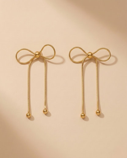 Chain Bow Necklace Set