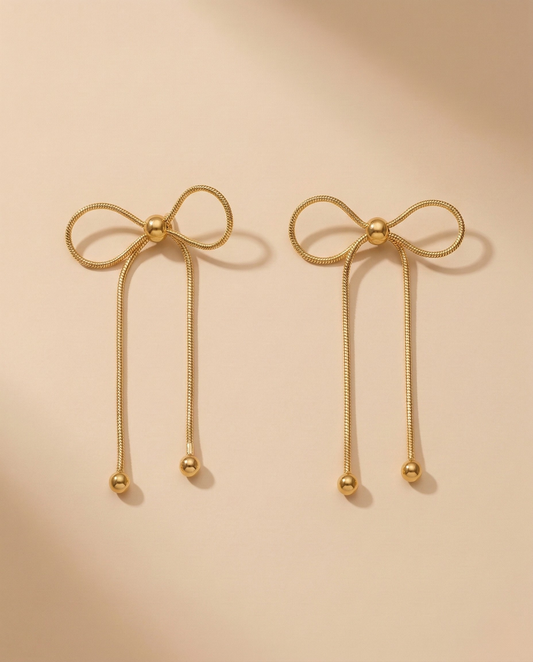 Chain Bow Necklace Set