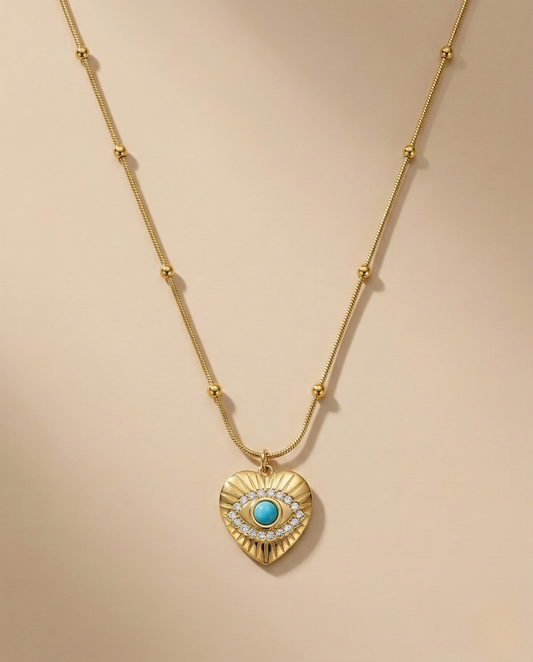 Aurelle Aegis Heart Necklace