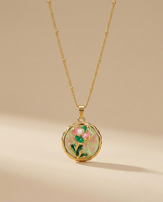 Aurelle Green Meadow Pendant