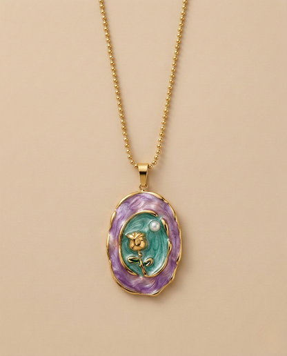 Aurelle Rose Bloom Pendant