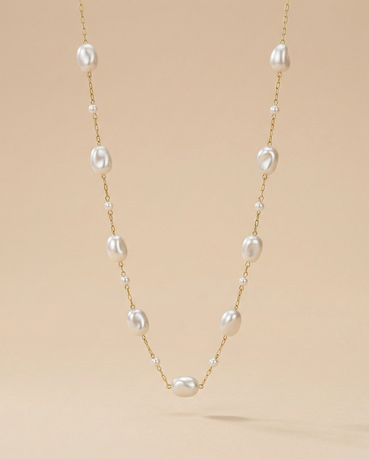 Elysian Pearl Chain Necklace