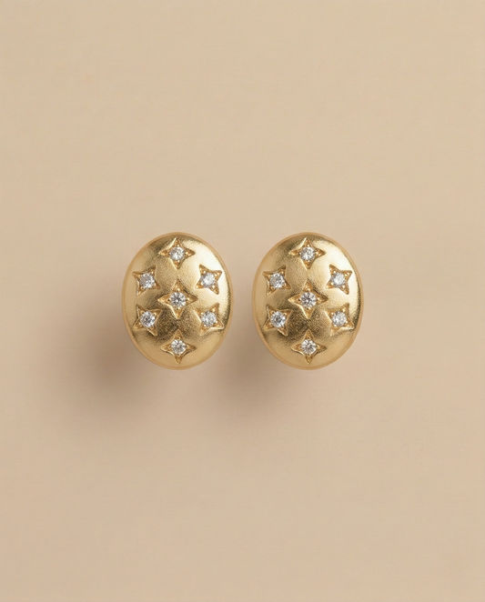 Lustra Oval Studs