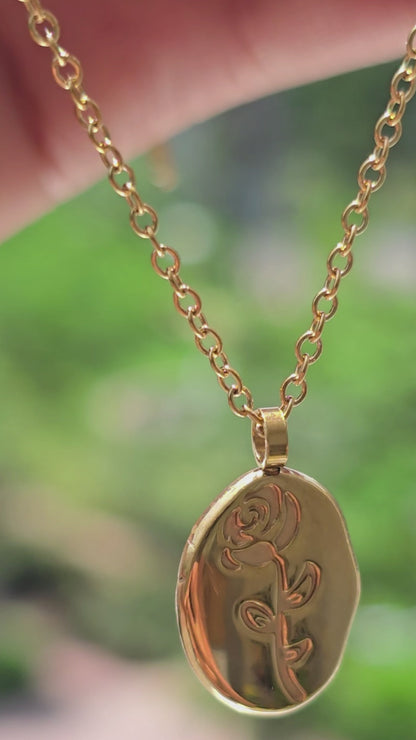 Aurelle Roselle Cameo Necklace