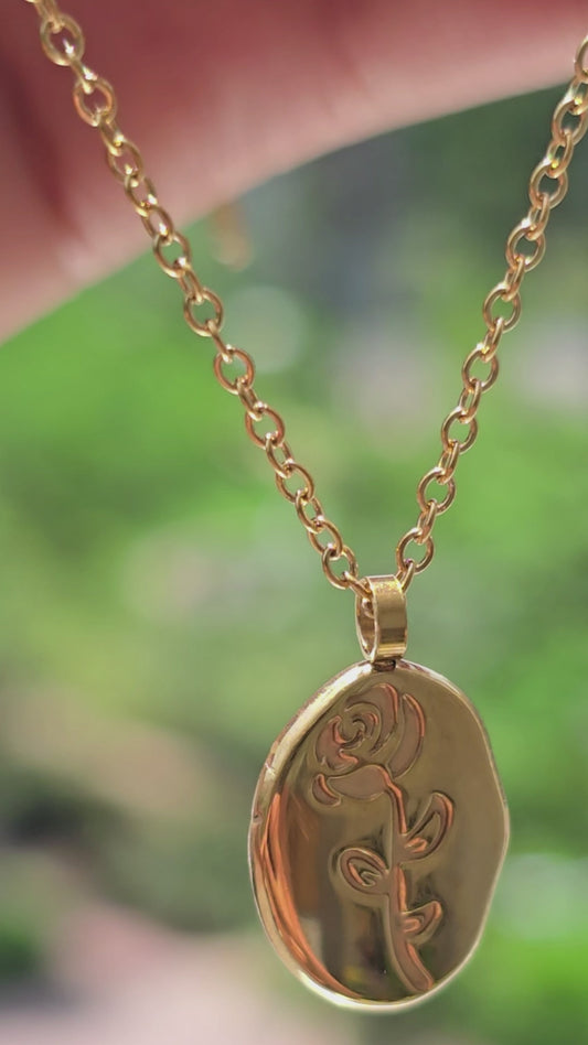 Aurelle Roselle Cameo Necklace
