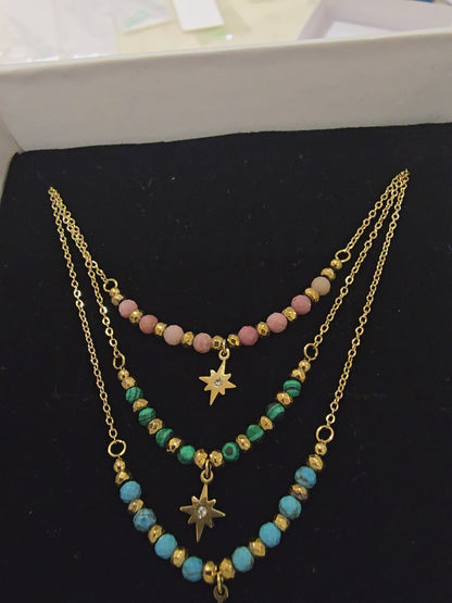 Elysian Turquoise Star Bead Necklace