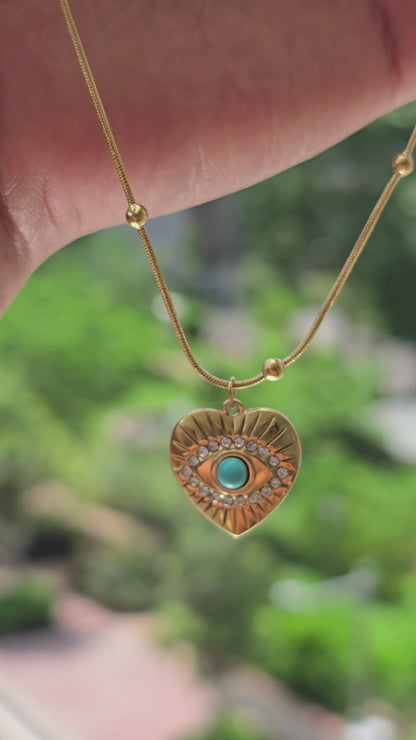 Aurelle Aegis Heart Necklace