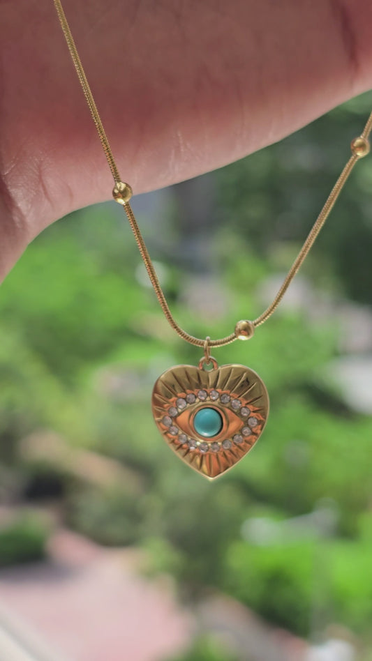 Aurelle Aegis Heart Necklace