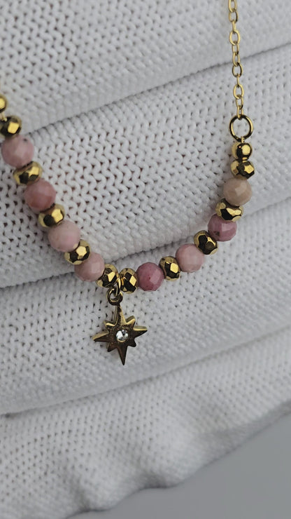 Elysian Pink Bead Necklace
